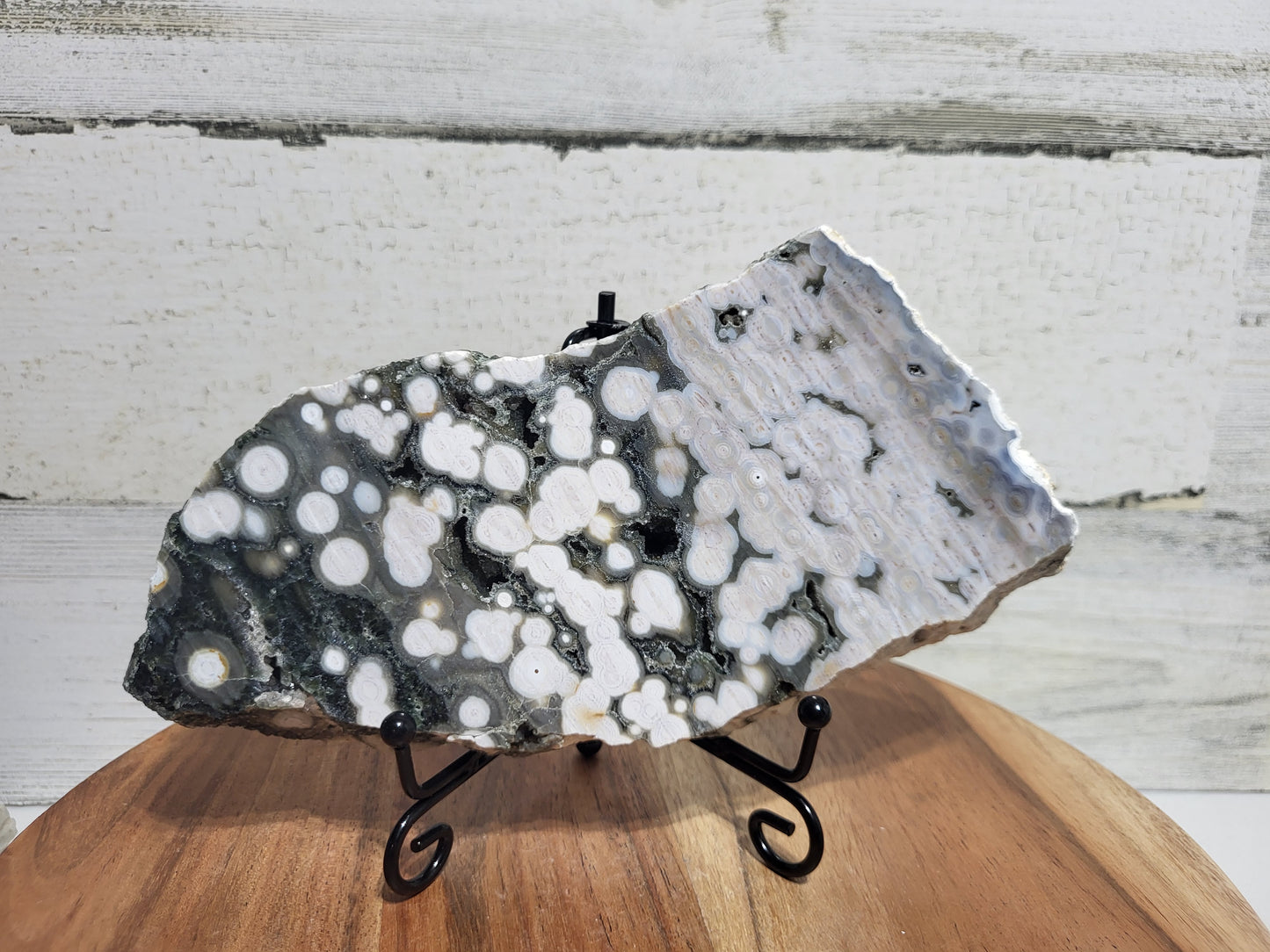 Druzy Orbicular Jasper Slab