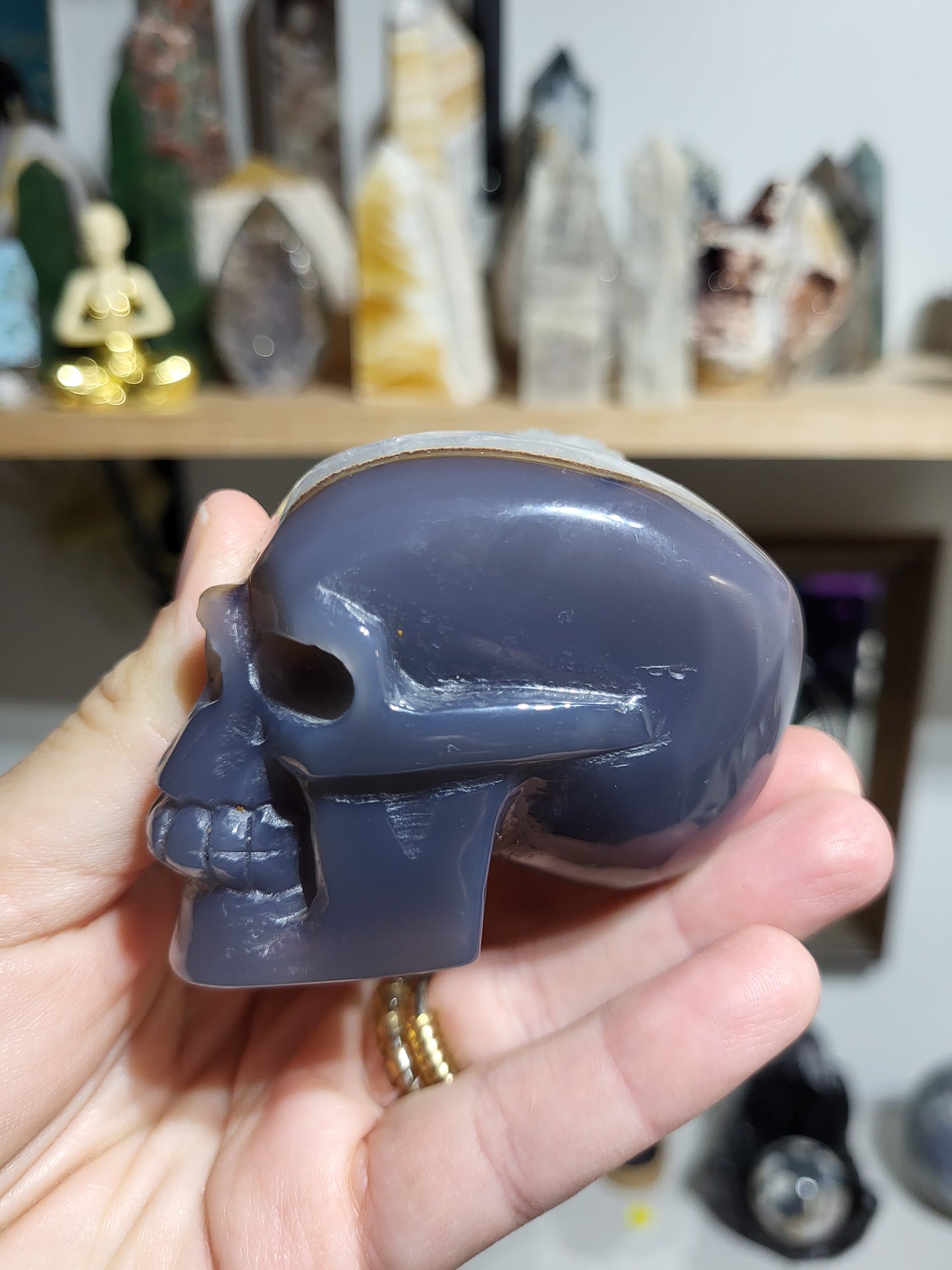 Two Face Agate Skull