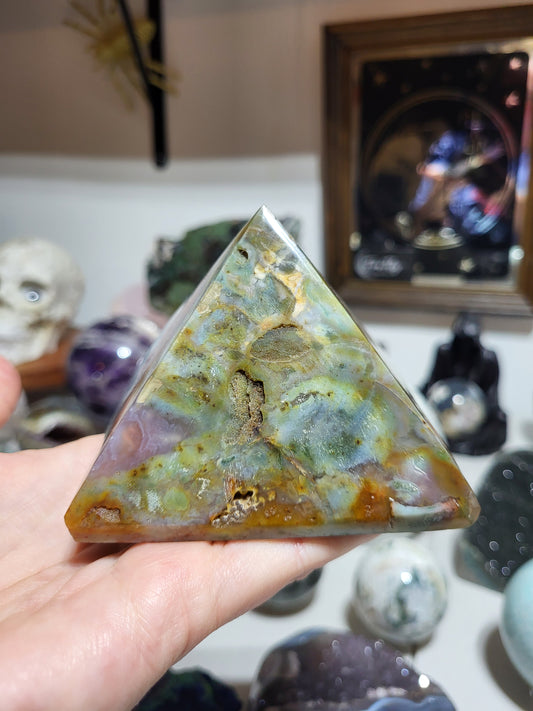 Cosmic Jasper Pyramid