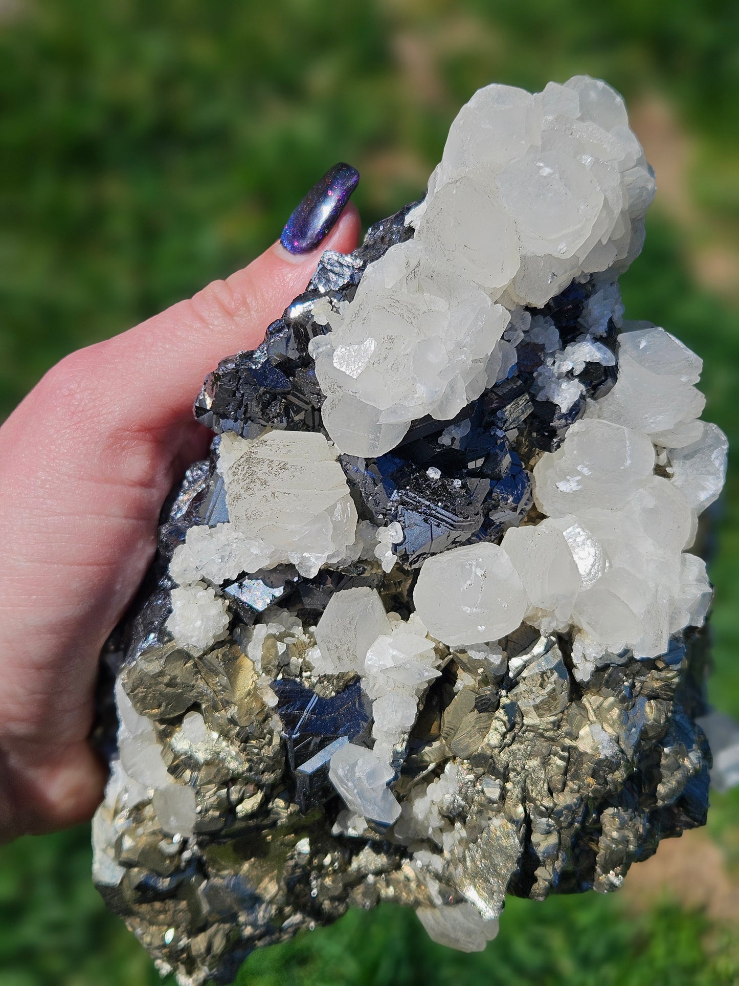 Calcite, Pyrite & Sphalerite Statement Piece from Trepča Mine, Kosovo