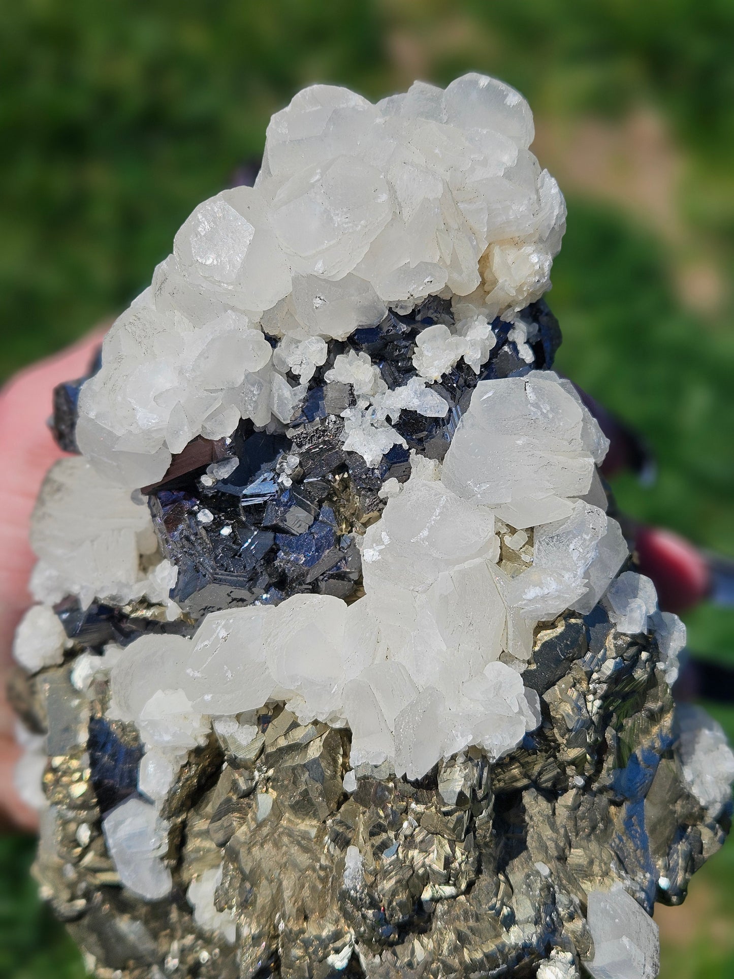 Calcite, Pyrite & Sphalerite Statement Piece from Trepča Mine, Kosovo