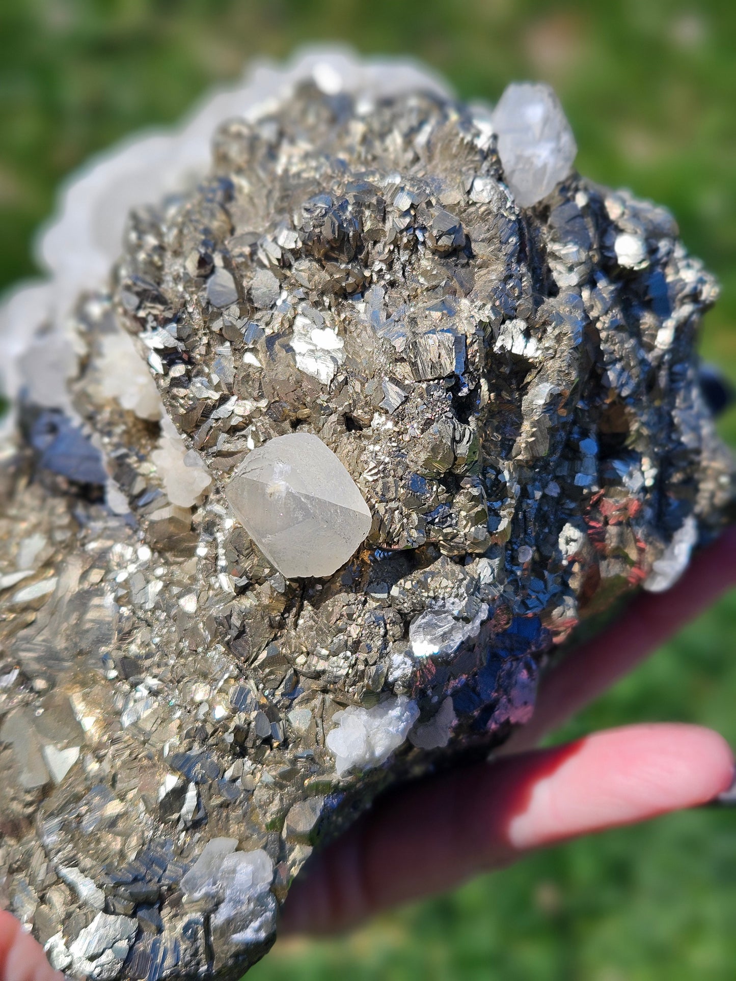 Calcite, Pyrite & Sphalerite Statement Piece from Trepča Mine, Kosovo