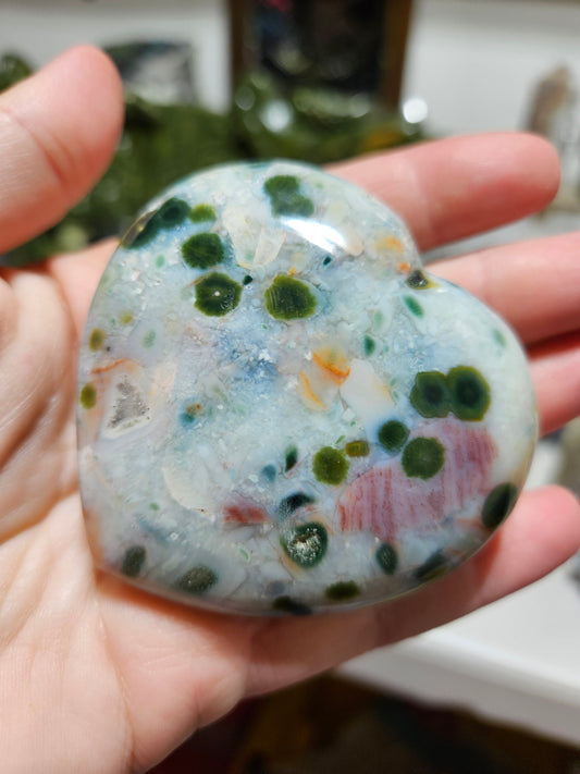 First Vein Ocean Jasper Heart