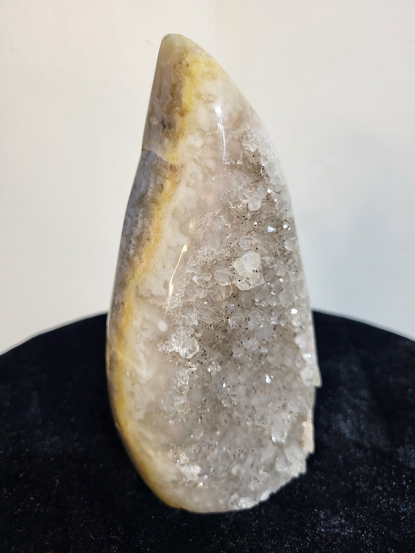 Quartz Flame w/ Chalcedony, Uruguay