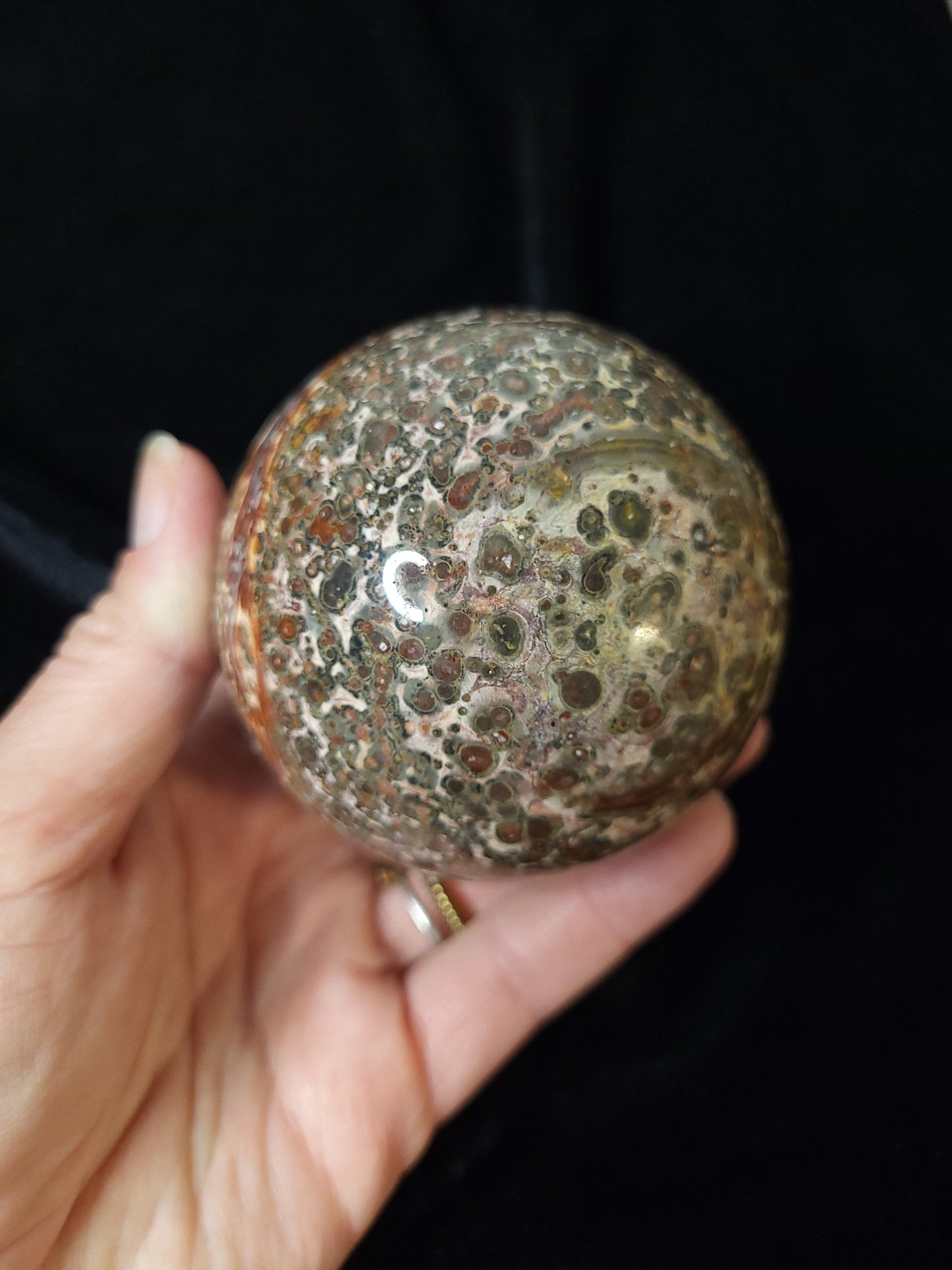 Leopardskin Jasper Sphere (Rhyolite)